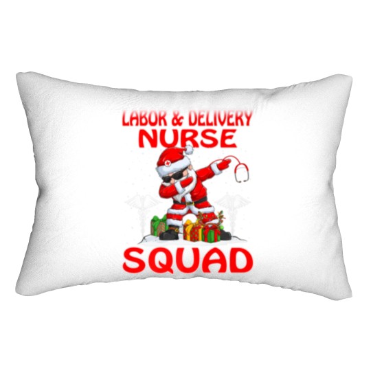 Discover Christmas Labor Lumbar Pillows
