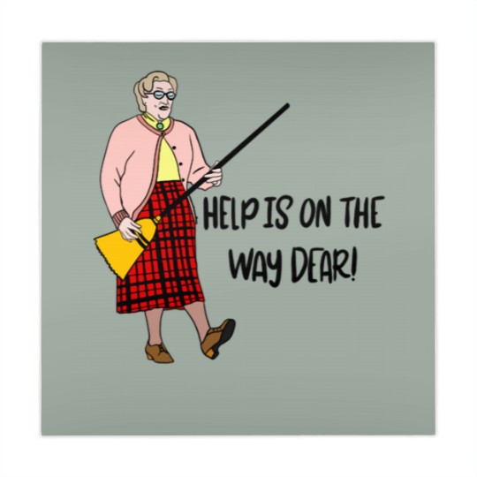 Discover Mrs Doubtfire “Help is on the way dear” Mahjong Mats