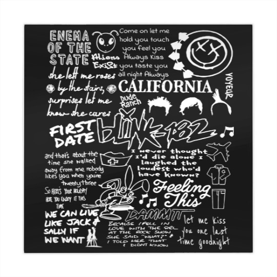 Discover B182 Mahjong Mats, Blink -182 World Tour 2023, Pop-Punk Band Mahjong Mats