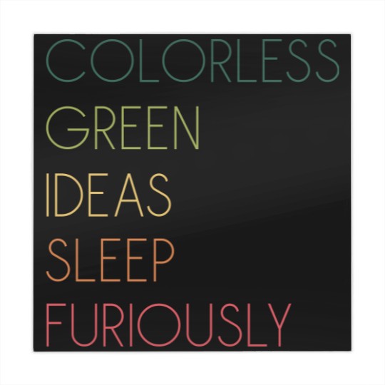 Discover Colorless Green Ideas Sleep Furiously Mahjong Mats