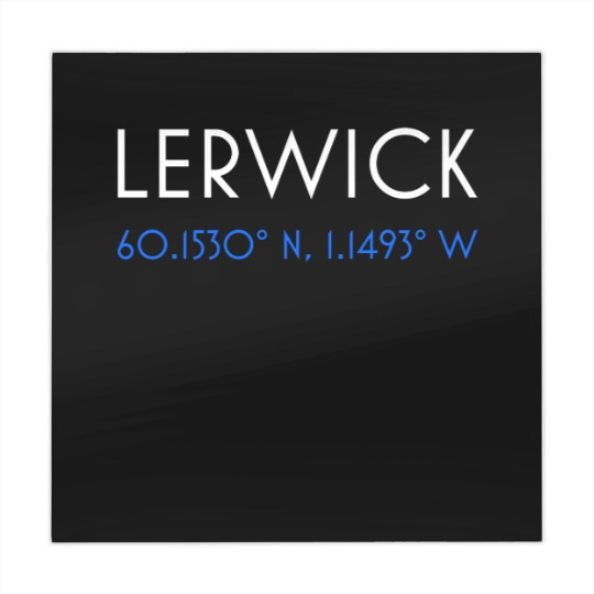 Discover Lerwick Shetland minimalist coordinates Mahjong Mats