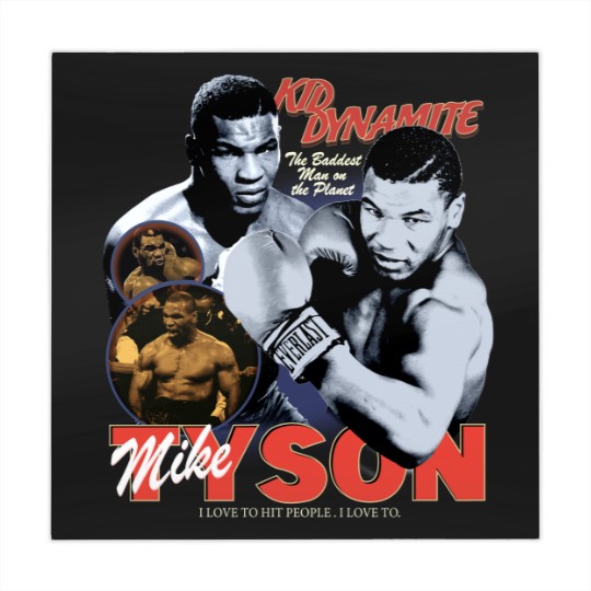 Discover Mike Tyson Vintage Kid Dynamite Bootleg Style Mahjong Mats
