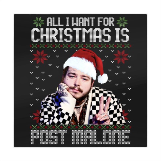 Discover Vintage All I Want For Christmas Is Post Malone Mahjong Mats