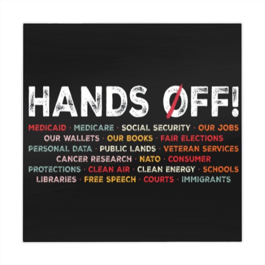 Discover Hands Off Protest Mahjong Mats, Political Activism Mahjong Mats, Save Public Lands Medicare Social Mahjong Mats