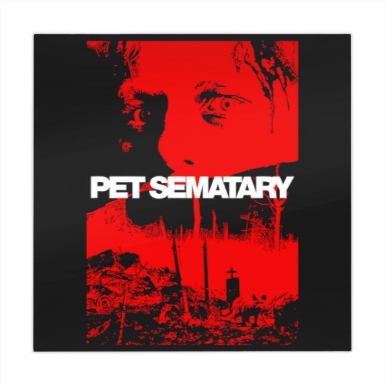 Discover Pet Sematary Poster Art Mahjong Mats, Pet Sematary Decayed Cat Black Mahjong Mats
