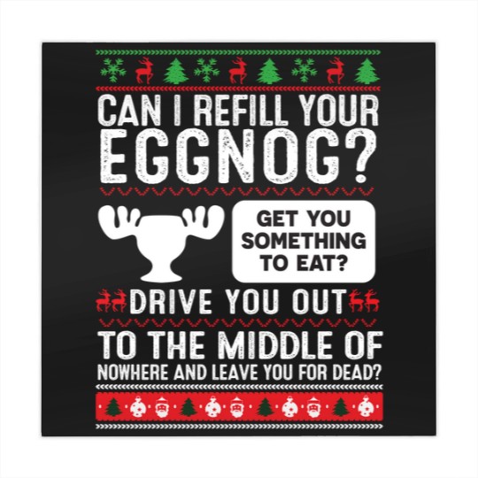 Discover Can I Refill Your Eggnog Family Christmas-Vacation Mahjong Mats
