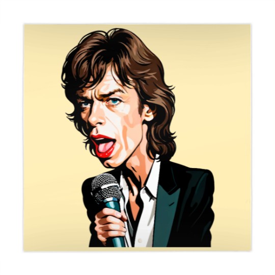 Discover Caricature of Mick Jagger Mahjong Mats