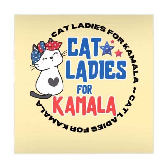 Discover Cat Lady For Kamala Mahjong Mats, Childless Cat Ladies, Kamala Harris 2024 Mahjong Mats