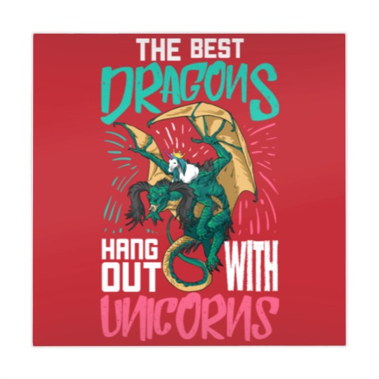 Discover The Best Dragons Hang Out With Unicorns Gift For A Mahjong Mats