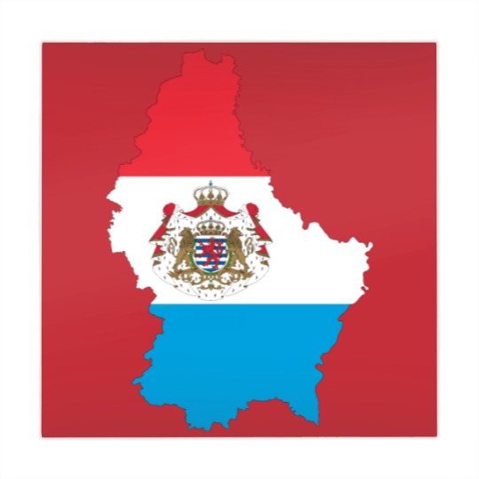 Discover Luxembourg Map Flag With Stroke And Coat Of Arms Mahjong Mats