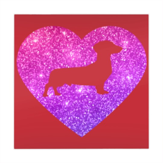 Discover Cute Dachshund Wiener Dog Heart Gift For Girls And Mahjong Mats