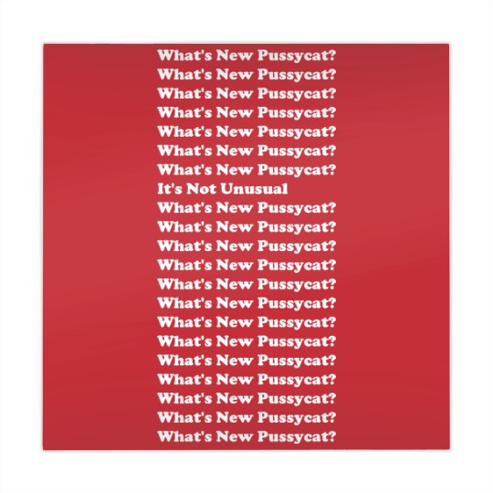 Discover What's New Pussycat? White Text - Whats New Pussycat - Mahjong Mats