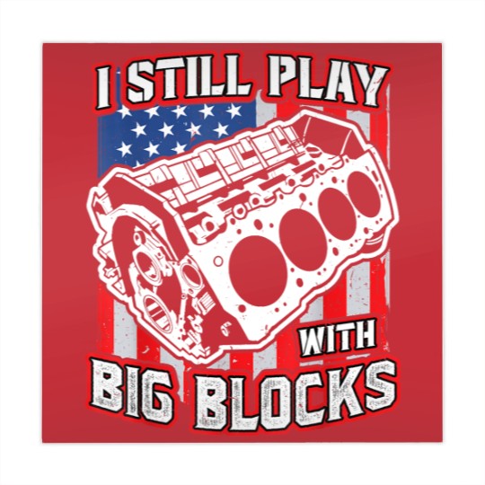 Discover I still play with big blocks - Car Mechanic Enthusiast Gear Mahjong Mats