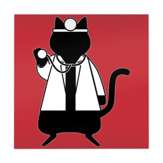 Discover Funny Doctor Cat Vet Physician Trainee Animal Mahjong Mats
