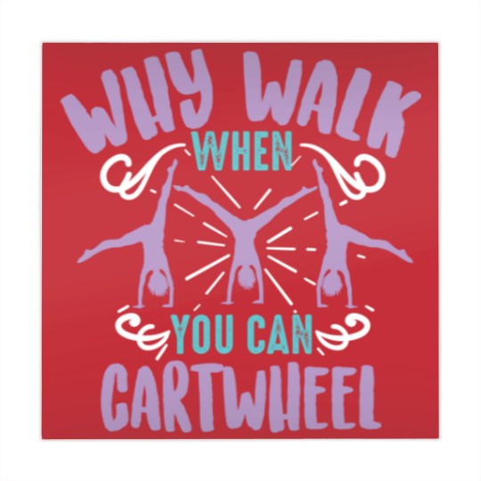 Discover Why Walk When You Can Cartwheel Tumbling Funny Mahjong Mats