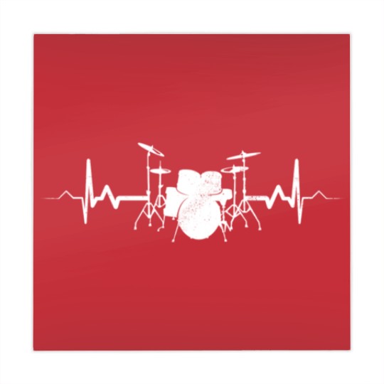 Discover Heartbeat Drums - Drummer Music Gift Mahjong Mats