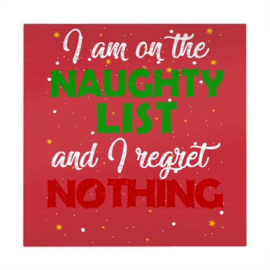 Discover I'm on the Naughty List and I Regret Nothing Christmas Mahjong Mats