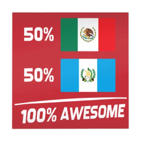 Discover Half Mexican Half Guatemalan Pride Mexico Guatemala Flag Mahjong Mats