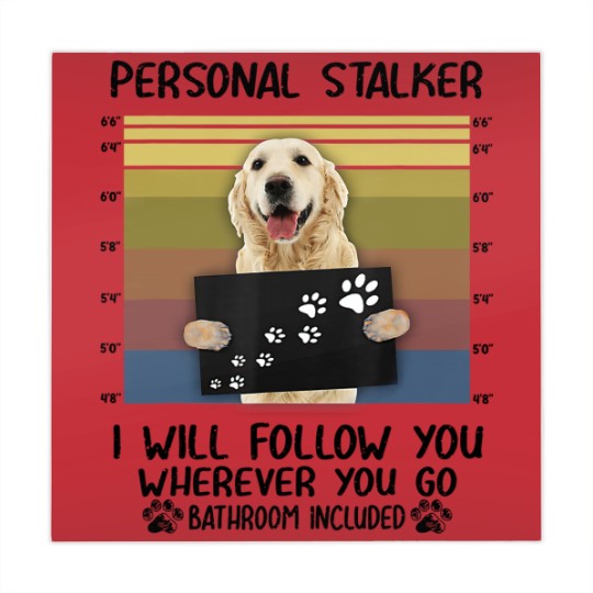 Discover Personal Stalker I Will Follow You Golden Retriever Lovers Mahjong Mats