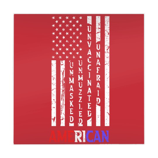 Discover Unmasked Unmuzzled Unvaccinated Unafraid American Flag Fan Mahjong Mats