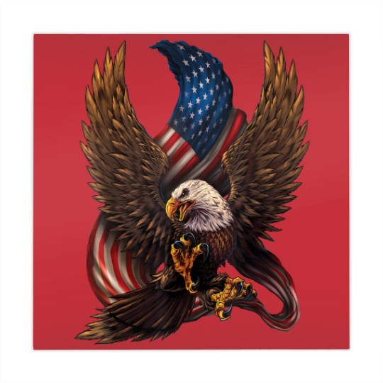 Discover Patriotic American Design With Eagle And Flag Mahjong Mats