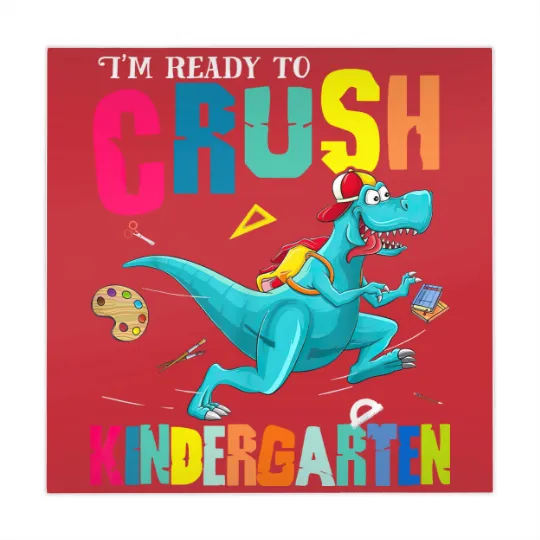 Discover I'm Ready To Crush Kindergarten Dinosaur Back To School Mahjong Mats