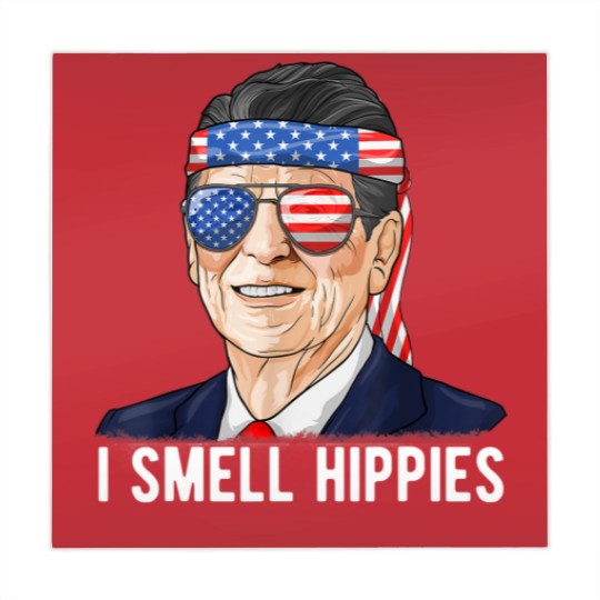 Discover Reagan Ronald Mahjong Mats Conservative President I Smell Hippies Mahjong Mats