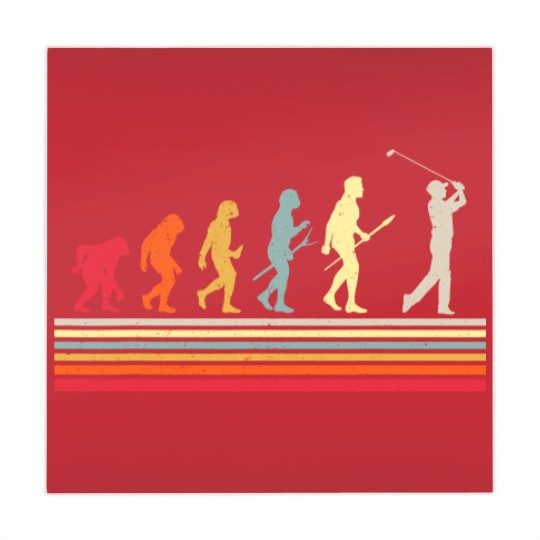 Discover Retro Golf Evolution Gift For Golfers & Golf Players Mahjong Mats