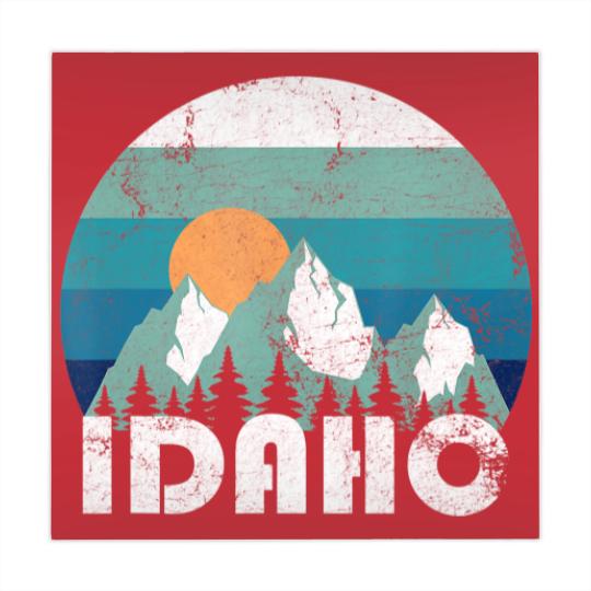 Discover Idaho State Retro Vintage Mahjong Mats