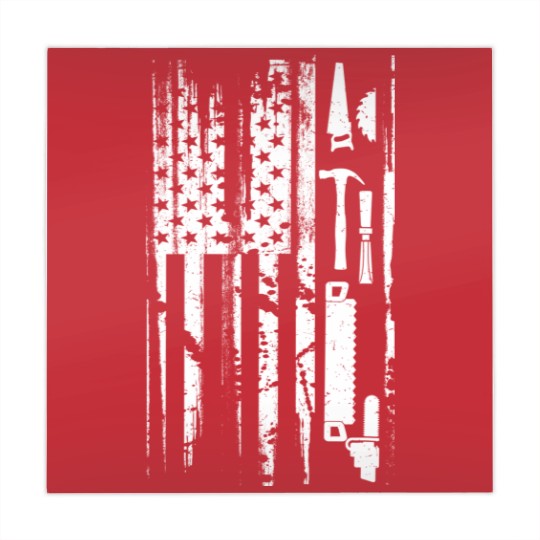 Discover American Flag Woodworking Mahjong Mats