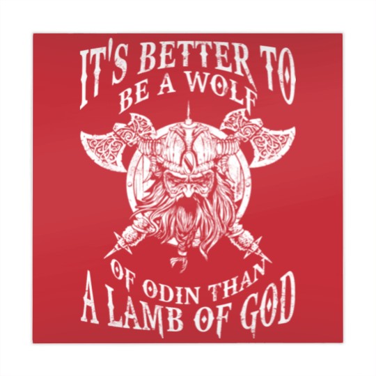 Discover Be a wolf of Odin - Better than a lamb of God Mahjong Mats