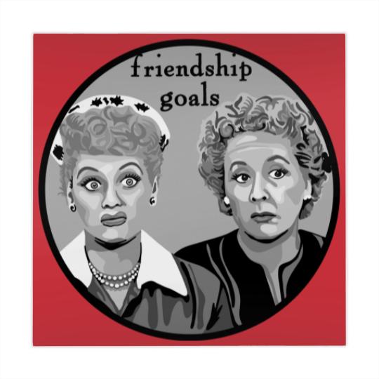 Discover Friendship Goals - Lucy And Ethel - Mahjong Mats