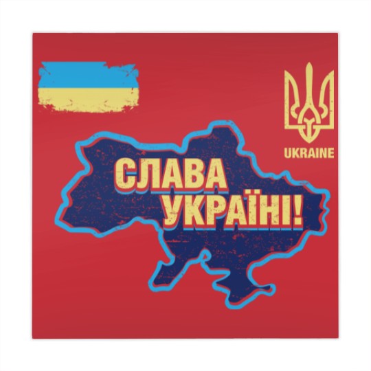 Discover Glory to Ukraine Map Football Team Mahjong Mats