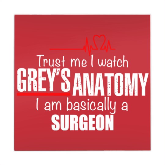 Discover Womens Short Sleeve Funny Mahjong Mats with Sayings Trust Me I Watched Greys Anatomy Im Basically a Surgeon Mahjong Mats