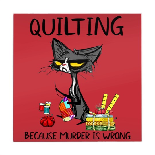 Discover Quilting Because Murder Is Wrong Cat Mahjong Mats