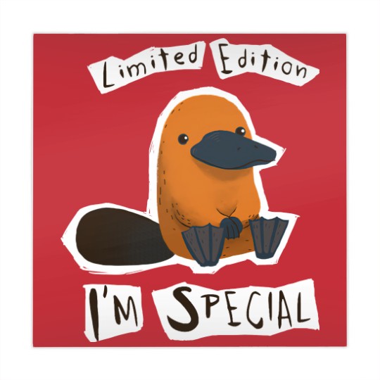 Discover  - I'm Special Platypus - Cute Weird Animal - Platypus - Mahjong Mats