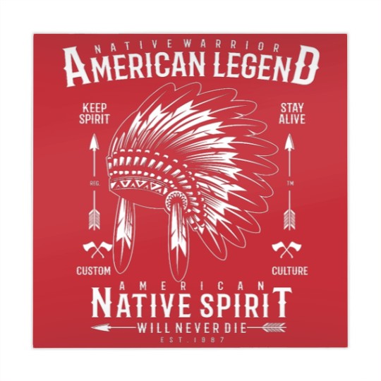 Discover Retro Native Warrior Vintage American Indian Tribe Mahjong Mats