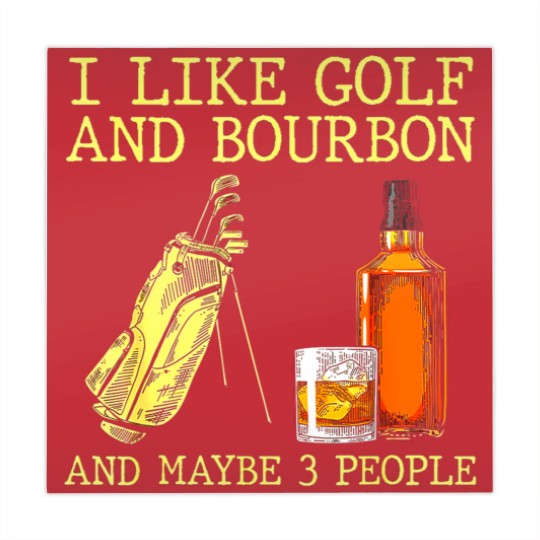 Discover I Like Golf And Bourbon And Maybe 3 People I Like Bourbon Mahjong Mats