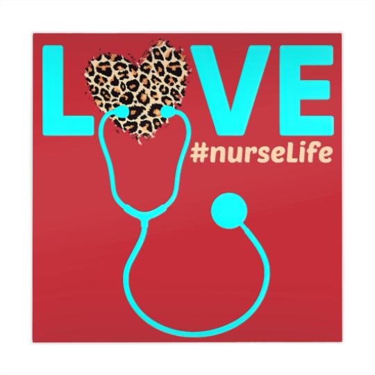 Discover Nurse Life RN LPN CNA Healthcare Cheetah Heart Mahjong Mats