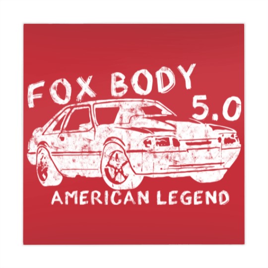 Discover Mustang Foxbody American Fox body stang Muscle classic Car 5.0L - Foxbody Mustang - Mahjong Mats
