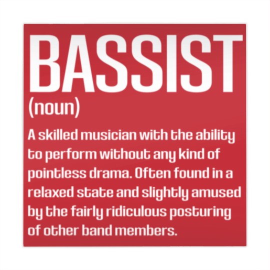 Discover Funny Bass Player Bassist Definition Mahjong Mats