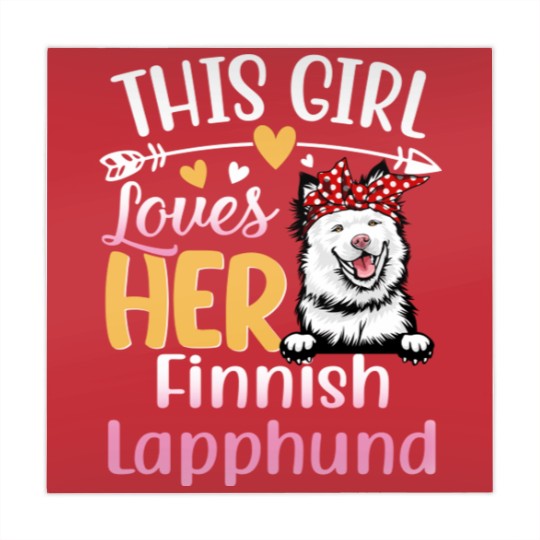 Discover This Girl Love Her Finnish Lapphund Dog - Dog Lover For Women - Mahjong Mats
