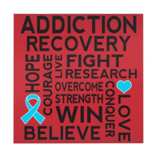 Discover Addiction Recovery Awareness Ribbon - Addiction Recovery Awareness - Mahjong Mats