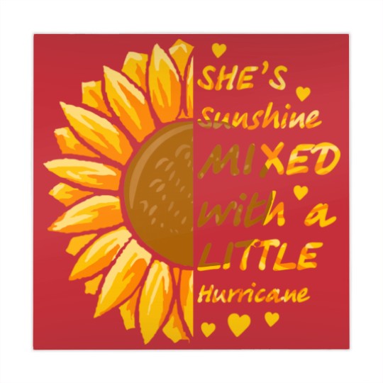 Discover She's Sunshine Mixed With A Littles Hurricane Sunflower Mahjong Mats