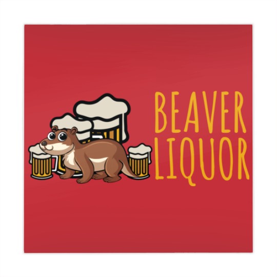 Discover Funny Beaver Liquor Animal Pun Beer Lover Drinking Mahjong Mats