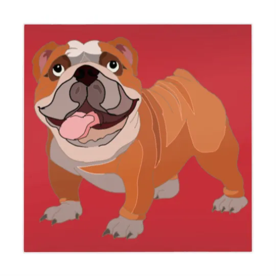 Discover Happy bulldog Mahjong Mats