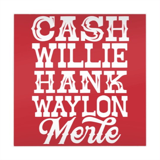 Discover Cash Willie Hank Waylon Merle Mahjong Mats
