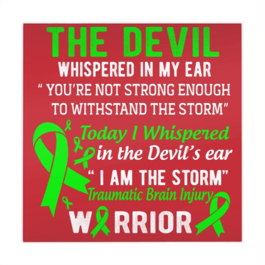 Discover I Am The Storm Traumatic Brain Injury Warrior Mahjong Mats
