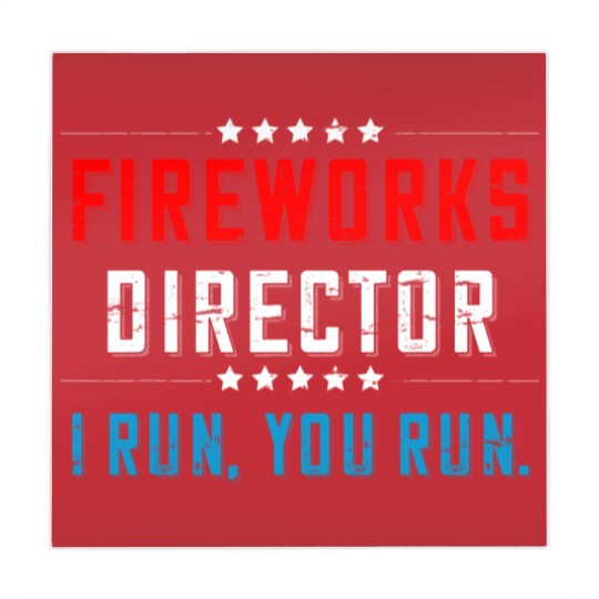Discover 4th Of July Fireworks Director I Run You Run Mahjong Mats - 4th Of July Fireworks Director Funny - Mahjong Mats