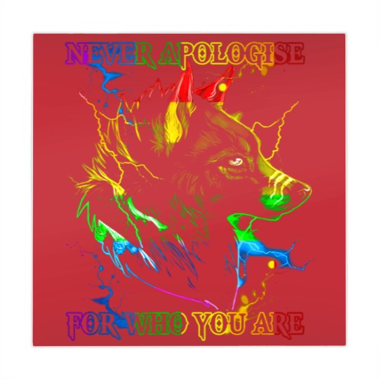 Discover Rainbow Wolf Mahjong Mats Gay Wolfs Rainbow Wolfs skin Gay Pride LGBT